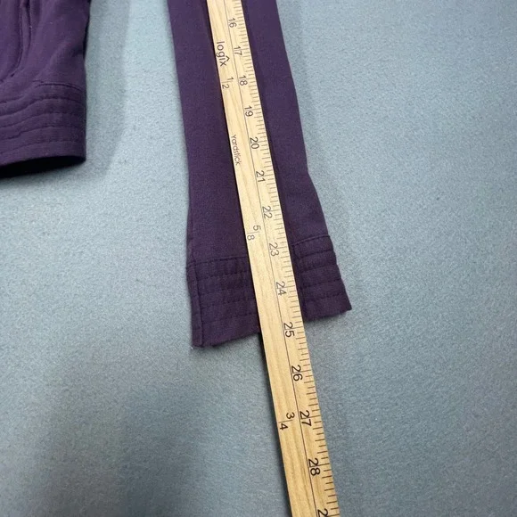 Kut from the Kloth Purple Ruffle Front Zip Jacket Women Small K32097 - Picture 10 of 10